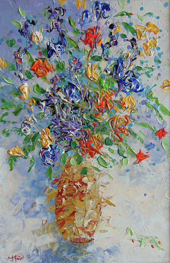 Bouquet of LOve Painting by Frederic Payet