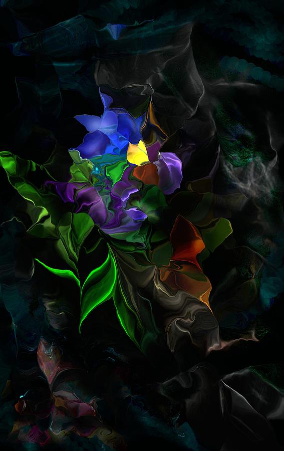 Bouquet on Trash Heap Digital Art by David Lane