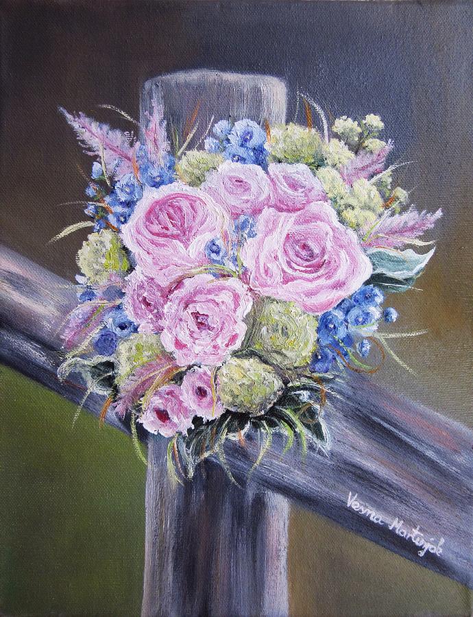 Bouquet Painting by Vesna Martinjak
