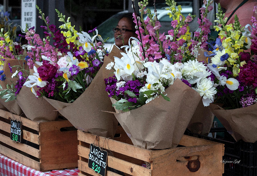 Bouquets for Sale Photograph by Suzanne Gaff