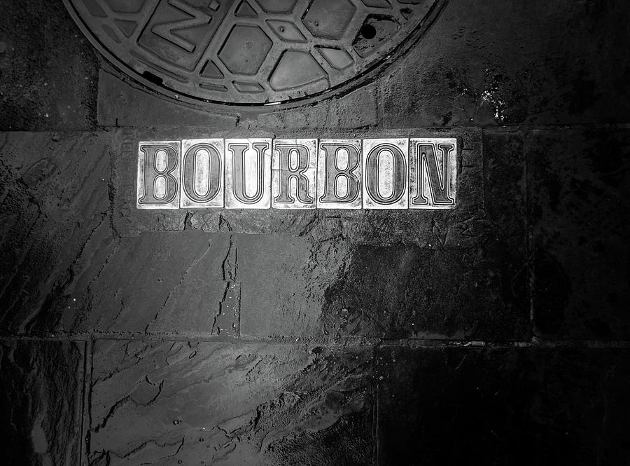 Bourbon In Black and White Photograph by Greg and Chrystal Mimbs