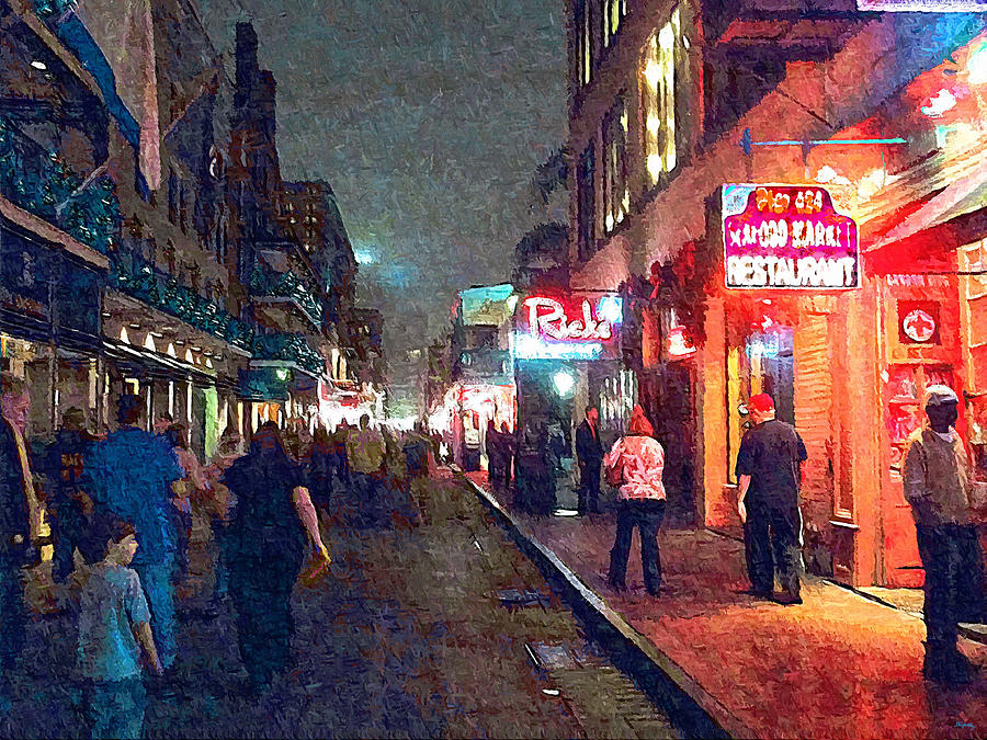 Bourbon Street - New Orleans Photograph by Glenn McCarthy Art and Photography