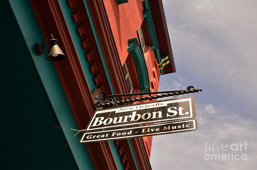 Bourbon Street Sign Photograph by Bob Sample