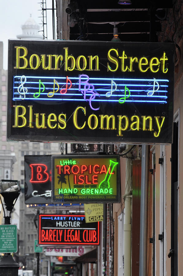 Bourbon Street Signs Photograph by Bill Cannon