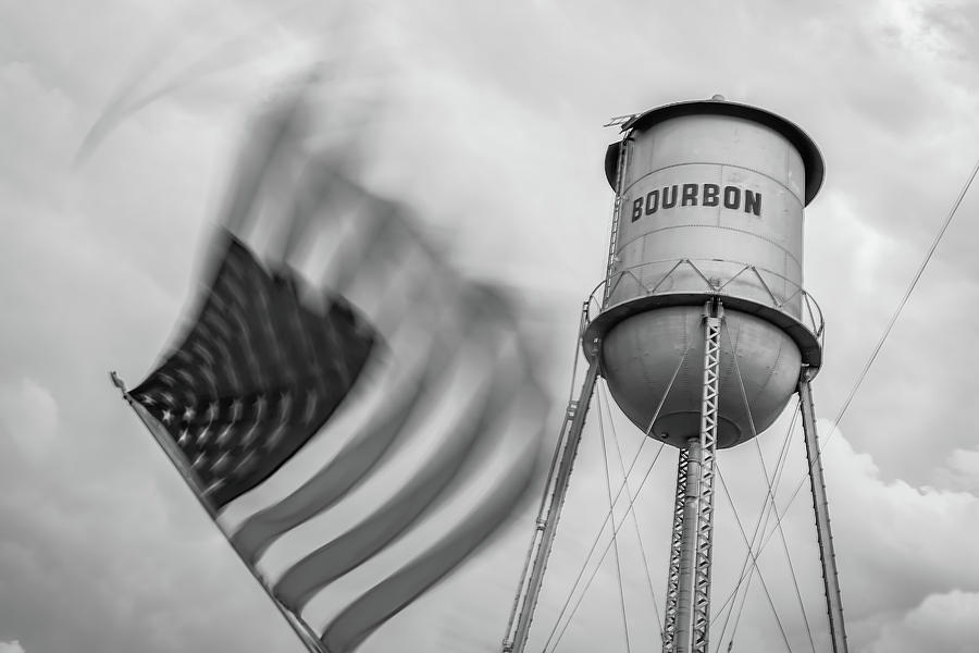 Black And White Photograph - Bourbon USA - Monochrome by Gregory Ballos