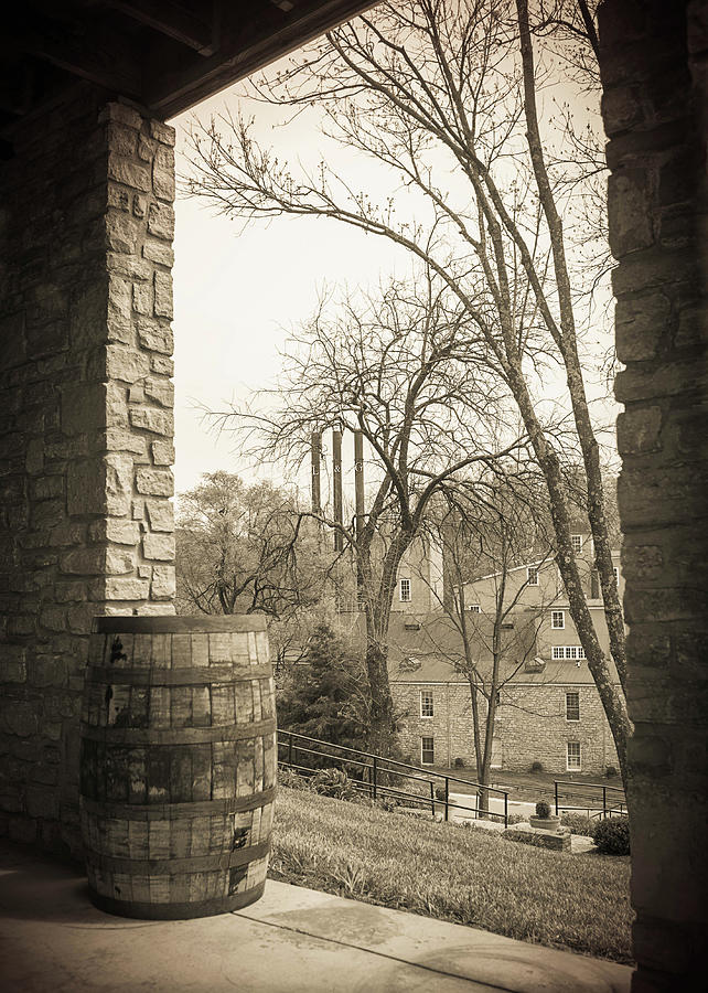 Bourbon Barrel Photograph - Bourbonworks by Karen Varnas