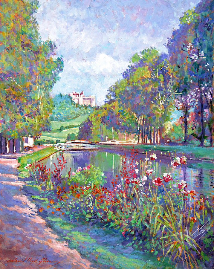 Impressionism Painting - Bourgogne Hills by David Lloyd Glover