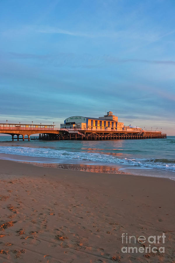 Bournemouth Pier Golden Hour Photograph by Terri Waters