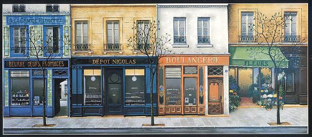 Boutique a Paris Painting by Andre Renoux Boutique a Paris Painting by Andre Renoux