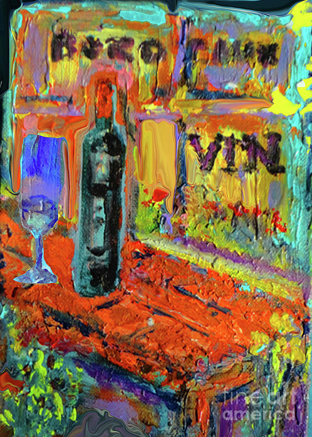 Boutique de Vins Francais 4 Painting by Zsanan Studio