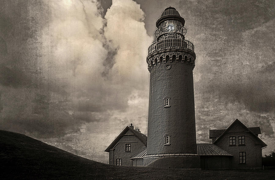 Bovbjerg Lighthouse - 365-93 Photograph by Inge Riis McDonald