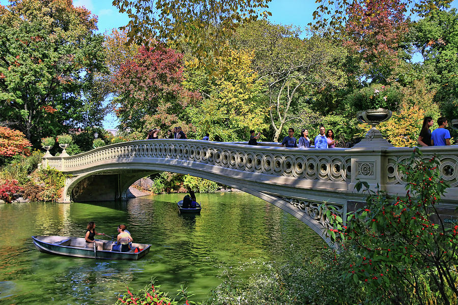 Bow Bridge Central Park # 2 Photograph by Allen Beatty
