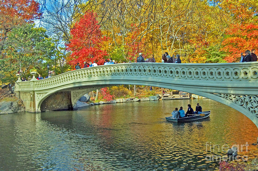 Central Park Photograph - Bow Bridge in Central Park by Allan Einhorn