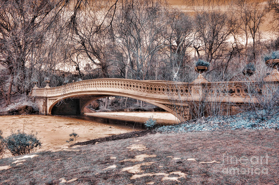 Bow Bridge in Infared 2  Photograph by Paul Ward