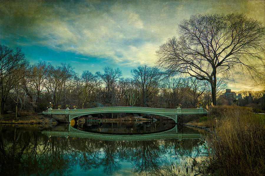 Bow Bridge Reflection Photograph by Chris Lord