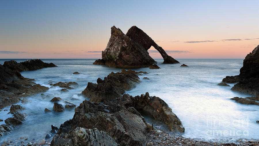 Bow Fiddle Rock at Sunset Photograph by Maria Gaellman