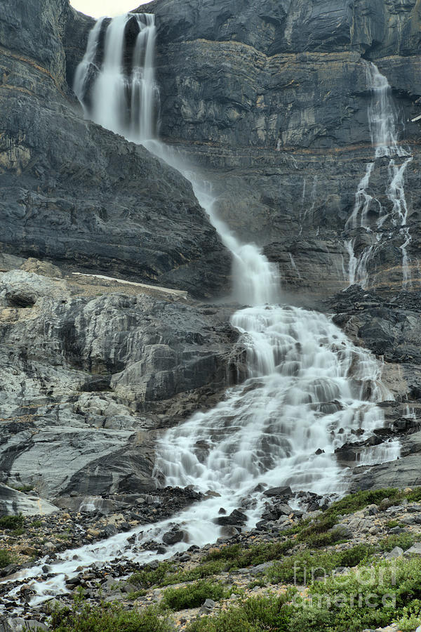 Bow Glacier Falls At Banff Photograph by Adam Jewell