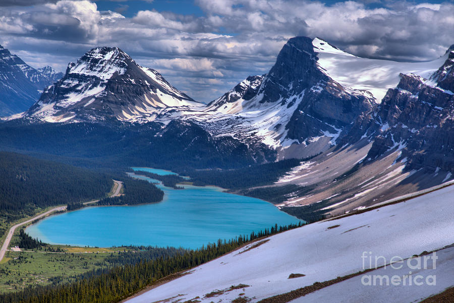 Bow Lake Overlook Photograph by Adam Jewell