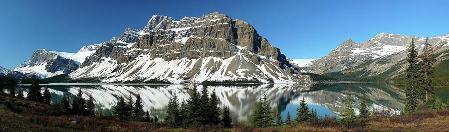 Banff National Park Photograph - Bow Lake Reflections by Dave Belcher