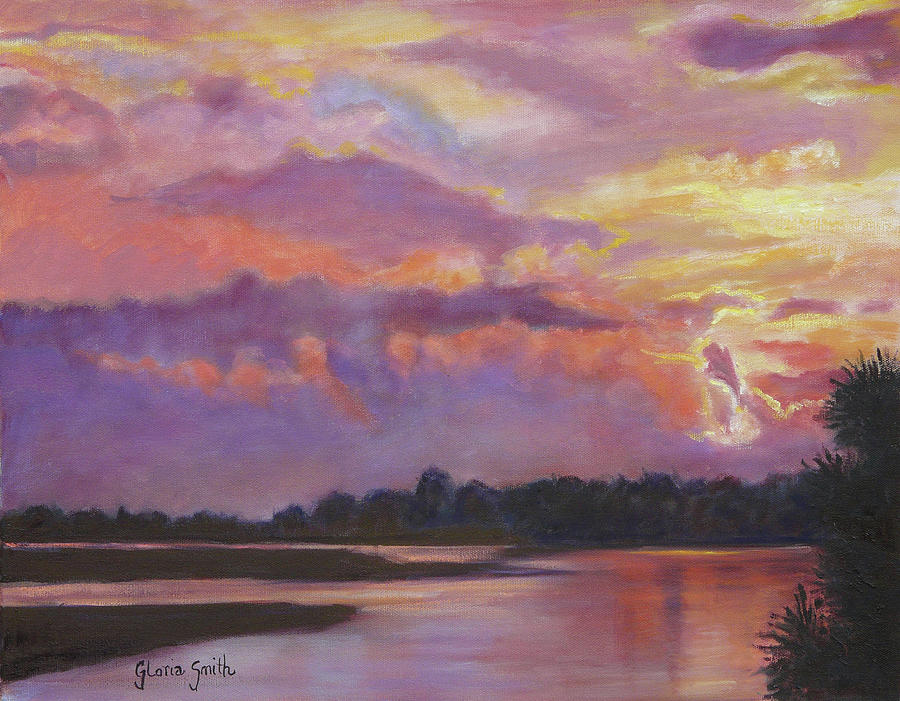 Bowens Island Painting by Gloria Smith