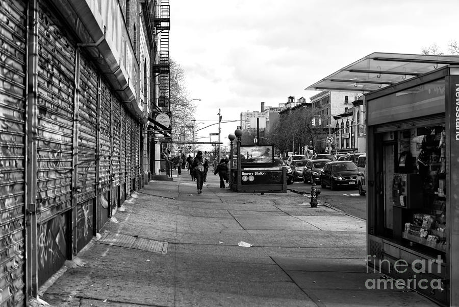 Bowery Station Photograph by John Rizzuto