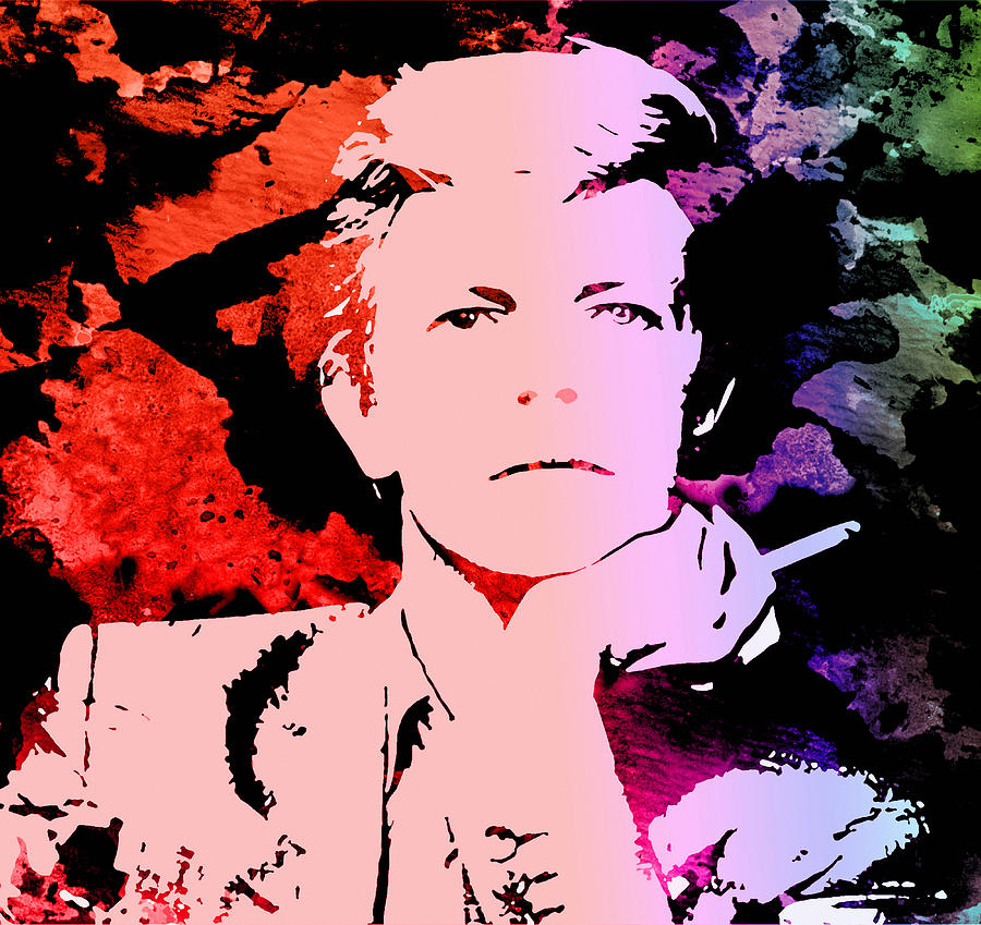 Bowie Alive in Color Painting by Robert R Splashy Art Abstract Paintings