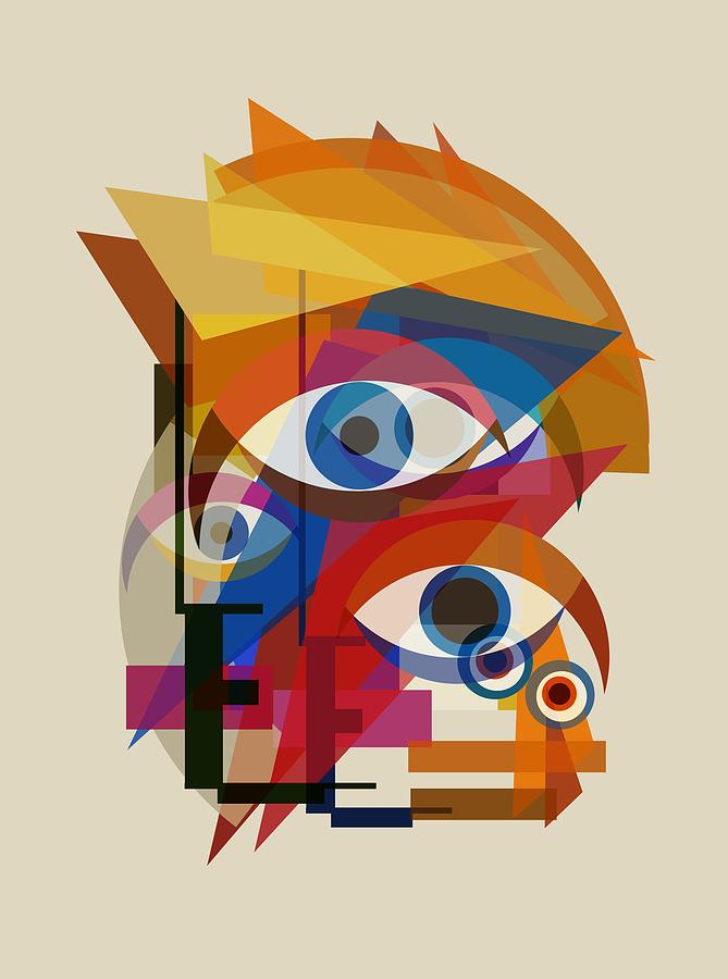 Bowie Bauhaus - Changes ONE Digital Art by BFA Prints