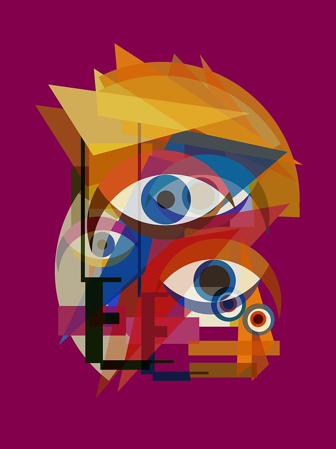 Bowie Bauhaus - Changes TWO Digital Art by Big Fat Arts