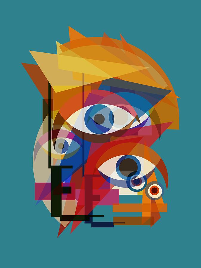 Bowie Bauhaus - Changes THREE Digital Art by Big Fat Arts