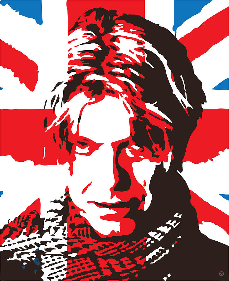Bowie Flag Digital Art by Gary Grayson