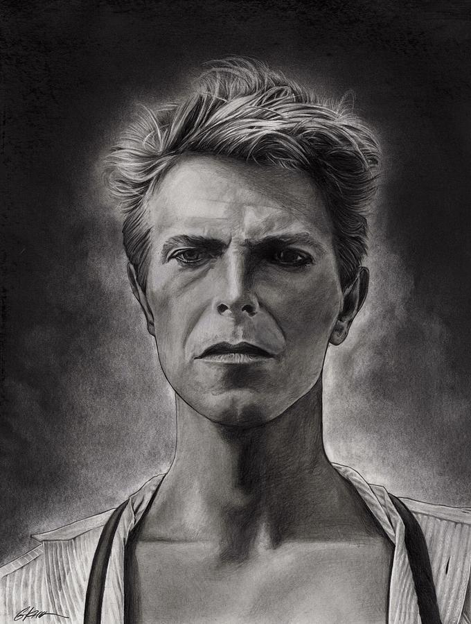 Bowie Drawing by Gary Kroman Fine Art America