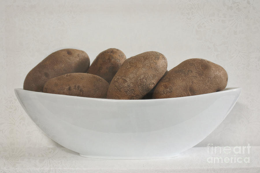 Bowl of Potatoes Photograph by Ella Kaye Dickey