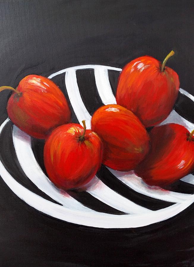 Delicious Apples Painting by Rosie Sherman