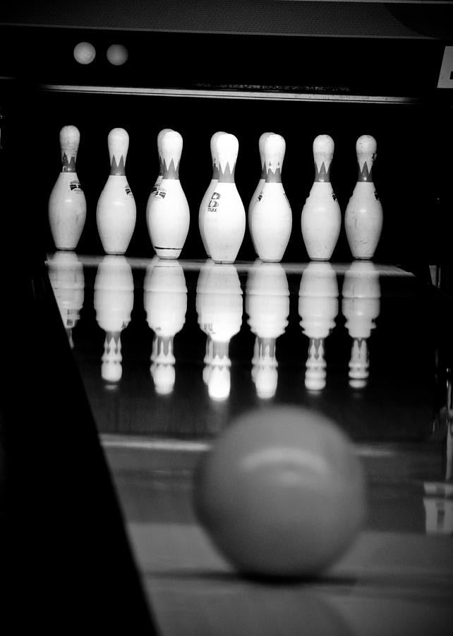 Black And White Photograph - Bowling 2 by Edward Myers