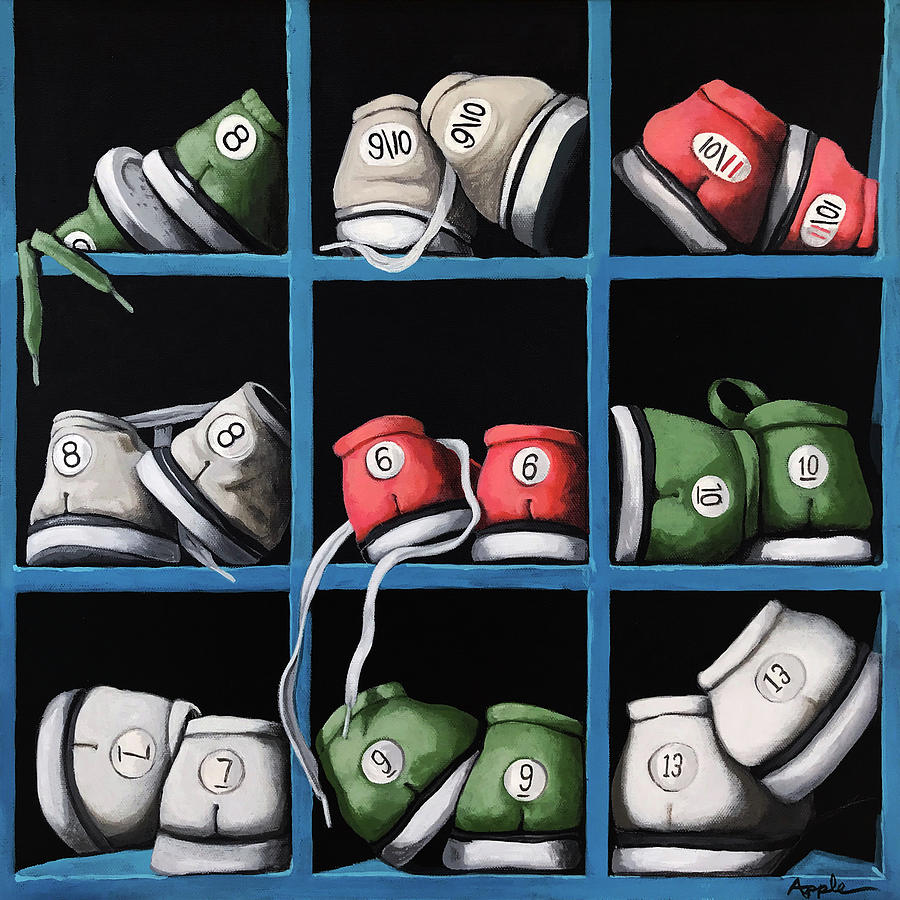 Bowling Painting by Linda Apple
