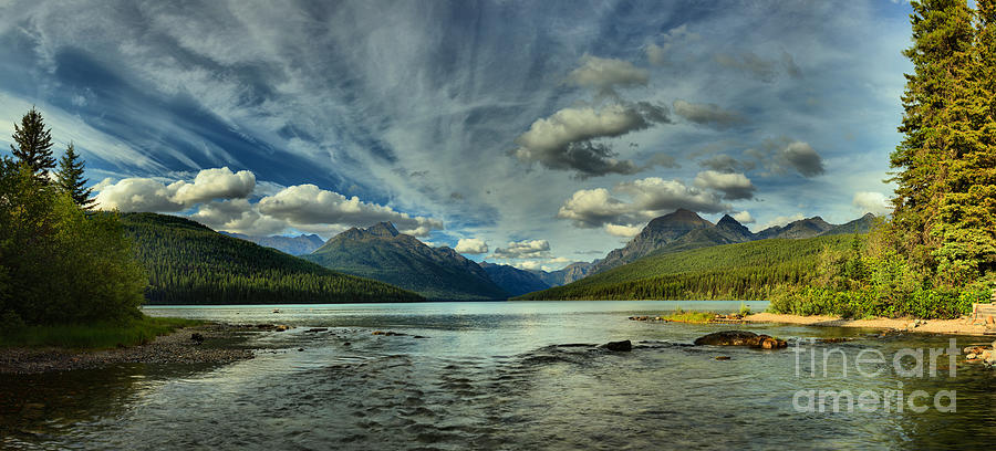 Bowman Lake Montana Photograph by Adam Jewell