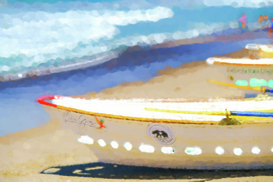 Bows Out   Lifeboat Watercolor Digital Art by Scott Campbell
