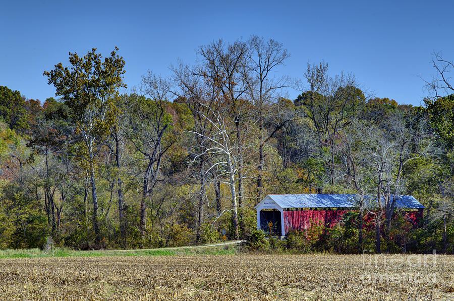 Bowser Ford Covered Bridge 20151019 Photograph by Alan Look