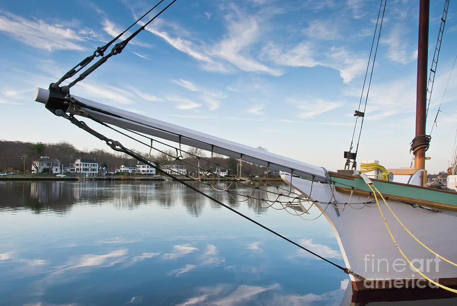 Bowsprit and Blue Sky Photograph by Mark Roger Bailey
