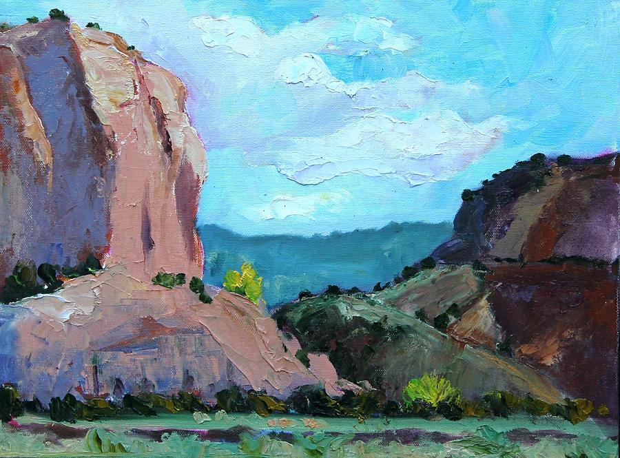 Box Canyon, Early Afternoon Painting by Marian Berg