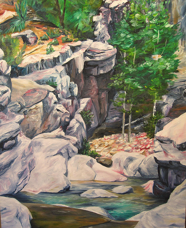 Canyon Painting - Box Canyon by Theresa Higby Canyon Painting - Box Canyon by Theresa Higby