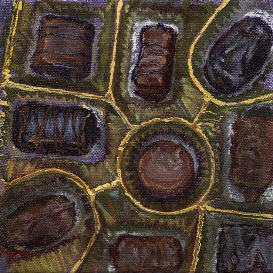 Box of Chocolates Painting by Christine Lytwynczuk