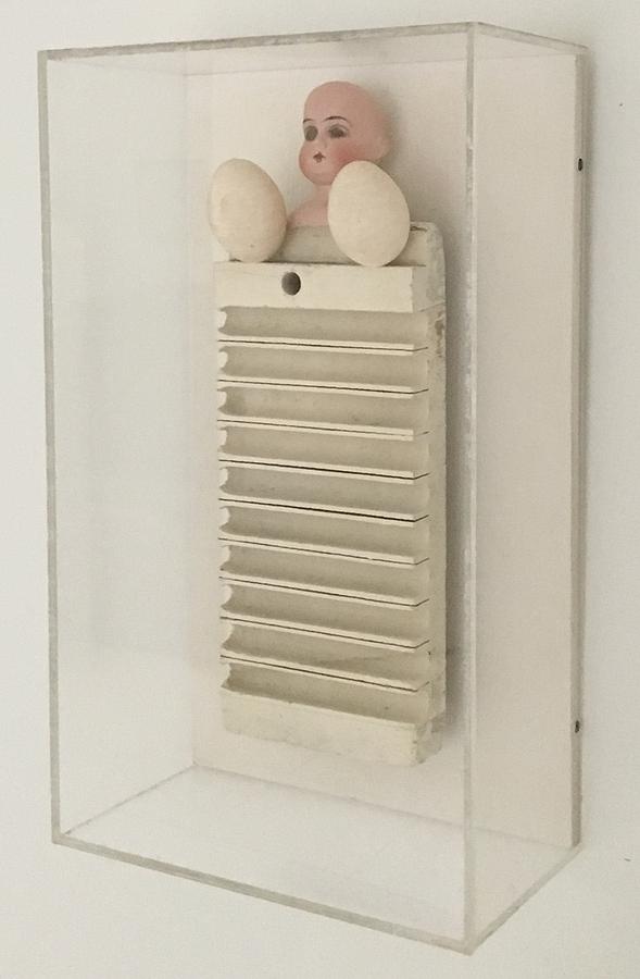 Box with Eggs and Doll Sculpture by Ilse Getz