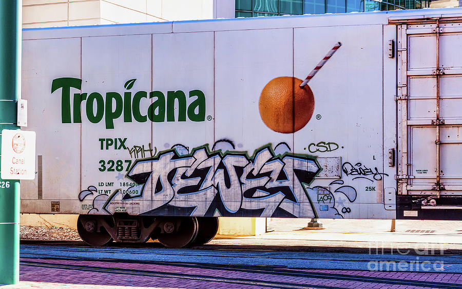 Boxcar Of Tropicana Graffiti Photograph