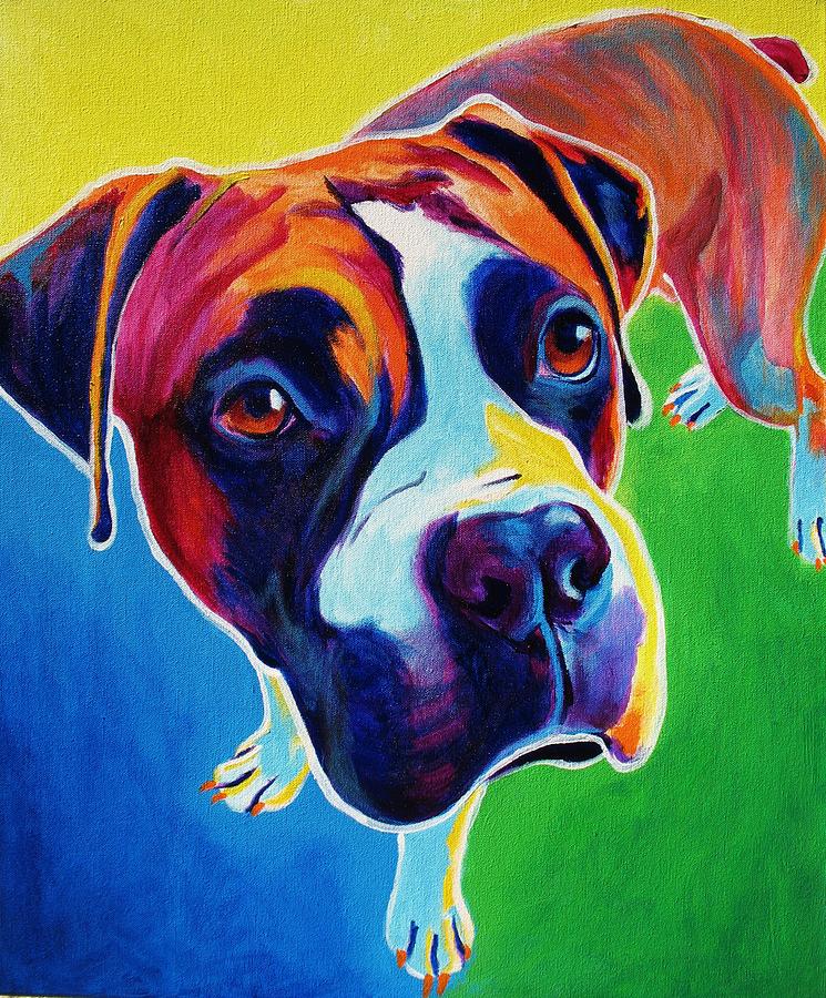 Boxer - Leo Painting by Dawg Painter