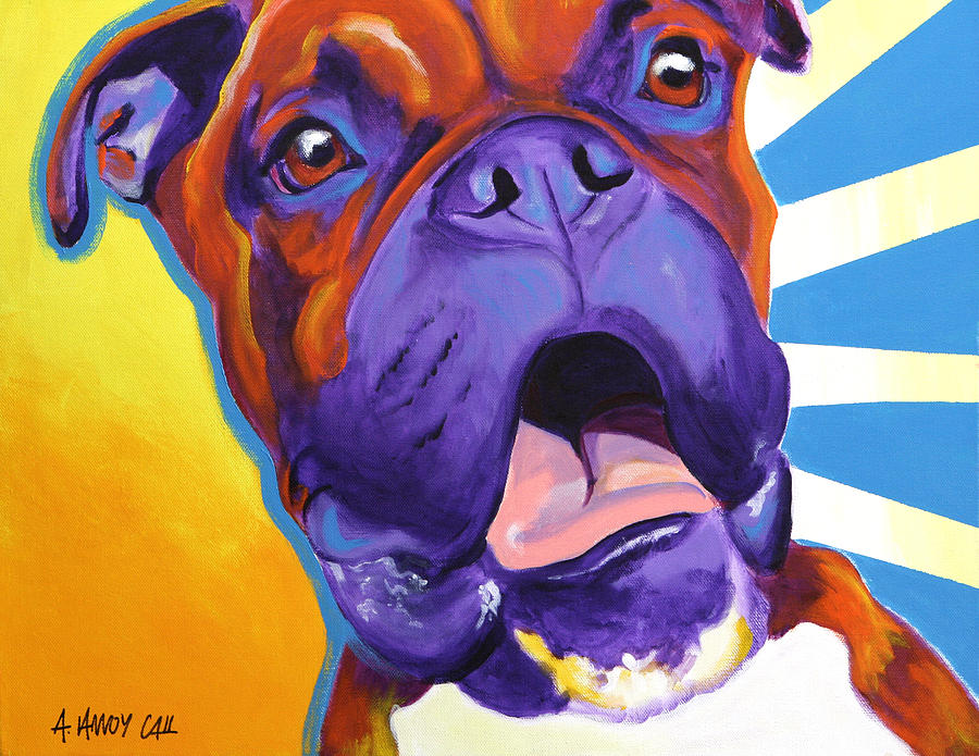 Boxer - Chance Painting by Dawg Painter
