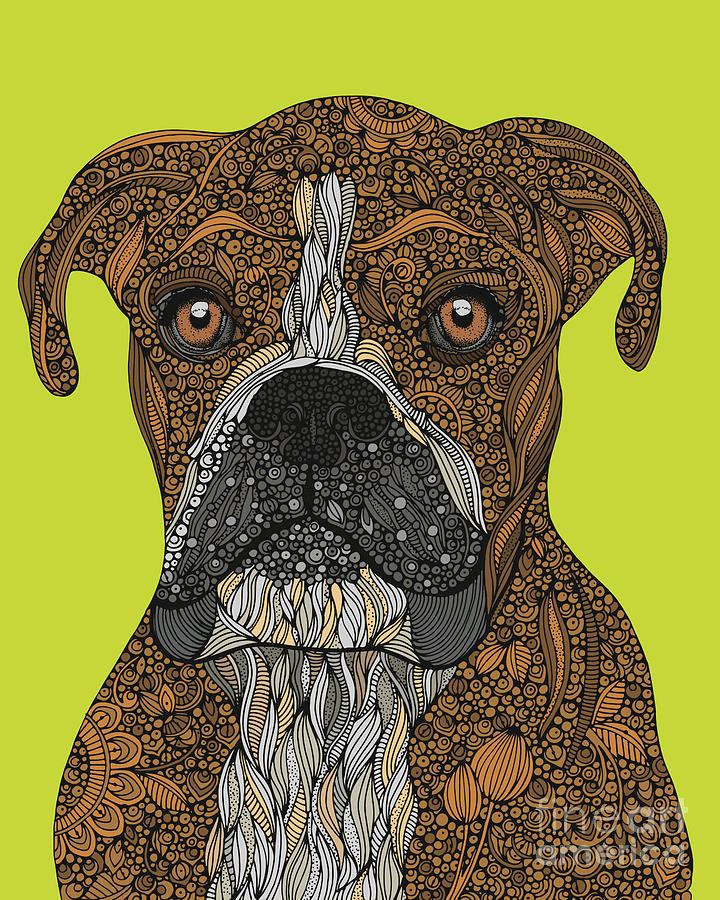 Boxer Dog Digital Art by MGL Meiklejohn Graphics Licensing