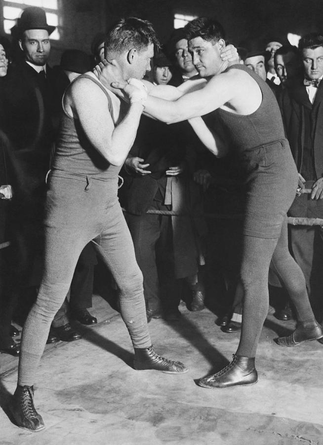 Boxer Frank Moran In Training Photograph by Underwood Archives - Pixels
