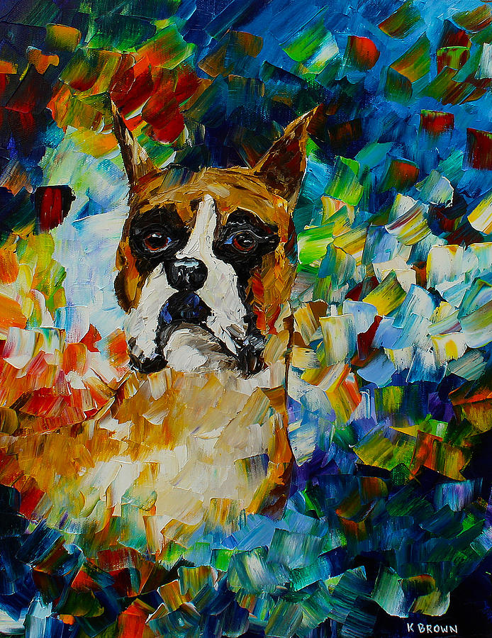 Boxer Painting by Kevin Brown