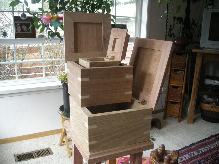 Wooden Boxes Mixed Media - Boxes by John Rijhoff Wooden Boxes Mixed Media - Boxes by John Rijhoff